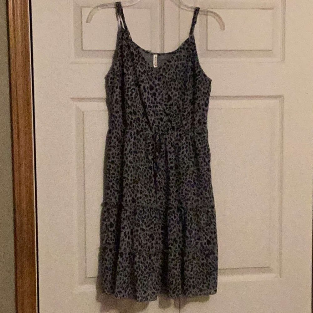 NWT Spaghetti strap leopard print dress